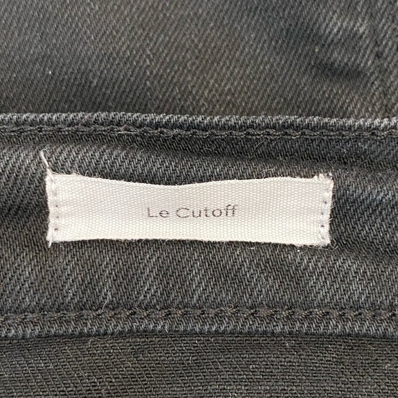 Frame Denim Black Le Cut Off Denim Shorts Size 26 - Picture 6 of 8